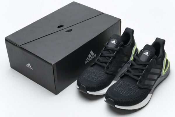 FY3452 adidas Ultra BOOST 20 CONSORTIUM Black Grey Green Real Boost - Image 2