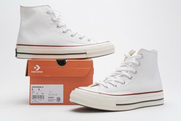162056C Converse Chuck 70 HI White Garnet Egret - Image 2