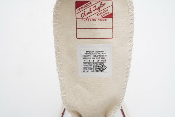162056C Converse Chuck 70 HI White Garnet Egret - Image 12