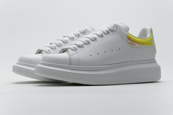 462214 WHGP7 9001 Alexander McQueen Sneaker White Orange Laser - Image 6