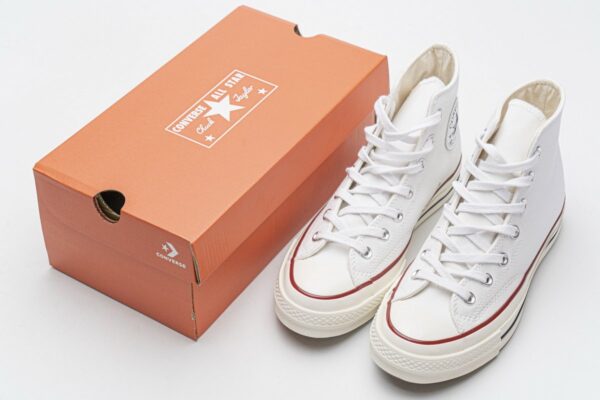 162056C Converse Chuck 70 HI White Garnet Egret - Image 3