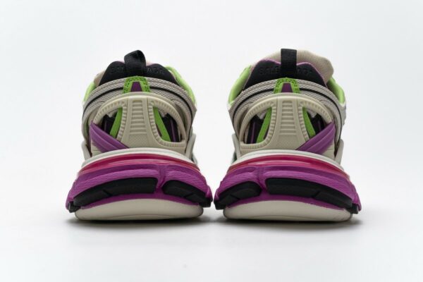 568615 W2GN3 9199 Blenciaga Track 2 Sneaker White Green Pink - Image 7